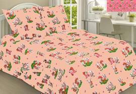 КПБ в кроватку бязь Viola<052 розовый>